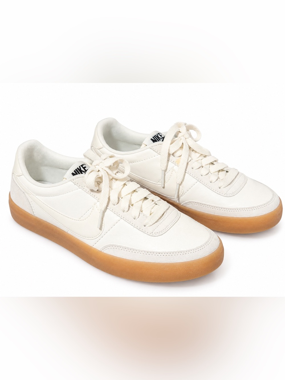 Nike woman’s Off-White Leather Sneakers with Gum Sole